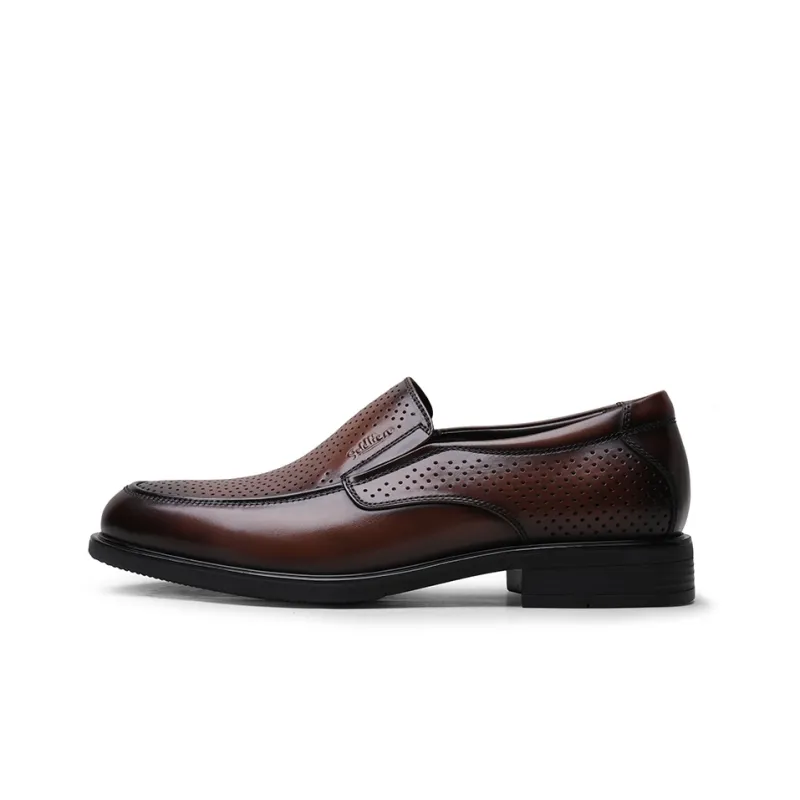 GOLDLION Loafers Men Black Business/Black Perforated/Brown Perforated-10