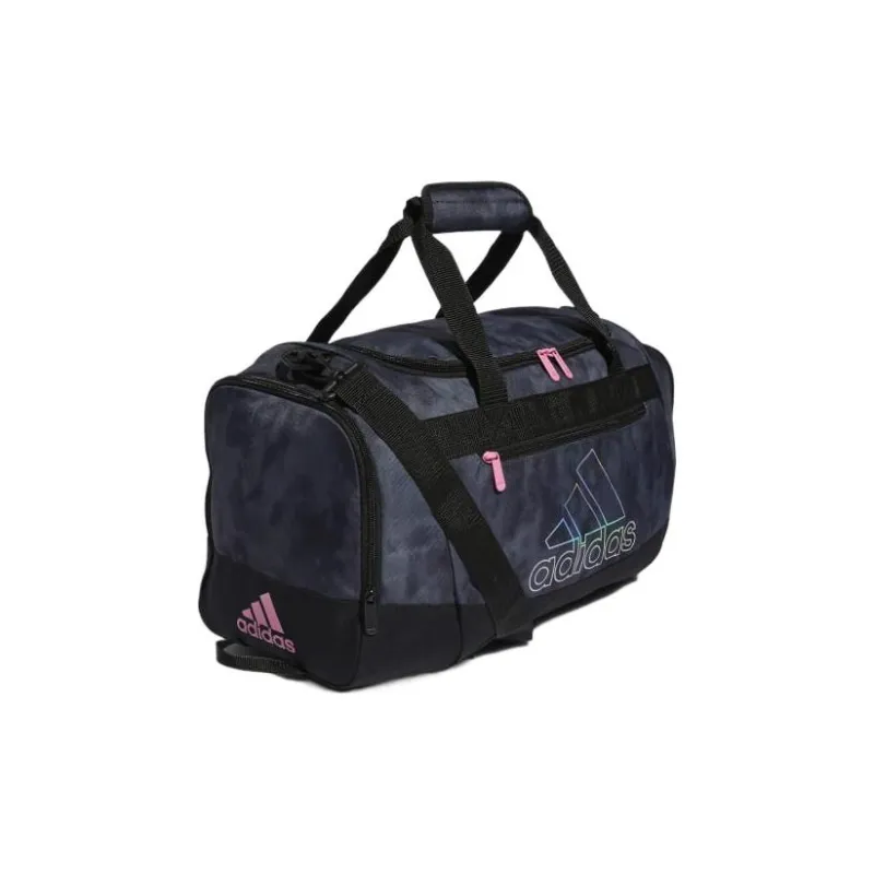 Adidas Polyester Shoulder Bag Crossbody Bag Handbag Travel Bag Small Size Unisex Gray/Extreme Pink-1
