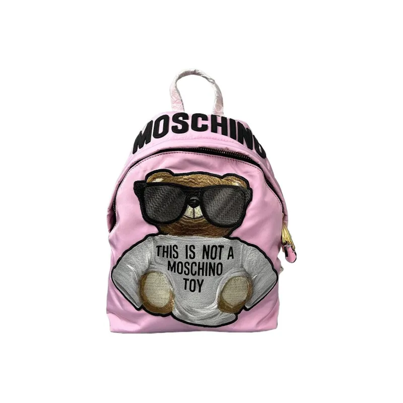 MOSCHINO Polyester Backpack Women's Pink-1