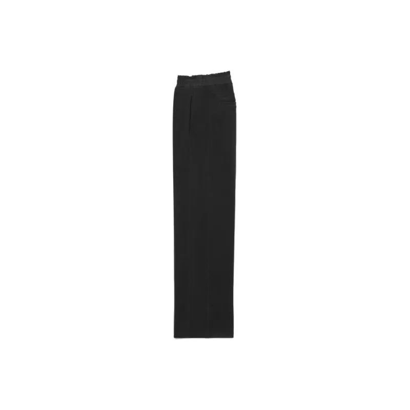 SAINT LAURENT Solid Color Tie-Up Lace-Up Mid-Rise Straight Fit Men's Casual Pants-7