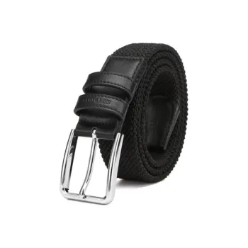 SEPTWOLVES New Arrival Pin Buckle Adjustable Fabric Leather Belts Men's Width 3.4CM