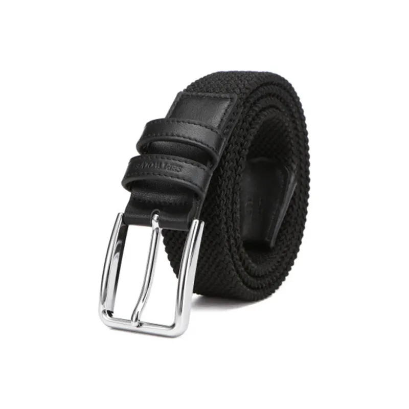 SEPTWOLVES New Arrival Pin Buckle Adjustable Fabric Leather Belts Men's Width 3.4CM-0