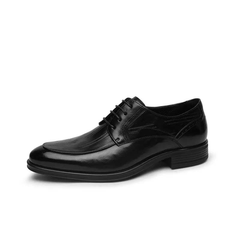 GOLDLION Dress Shoes Men Low Top Black/Brown-1