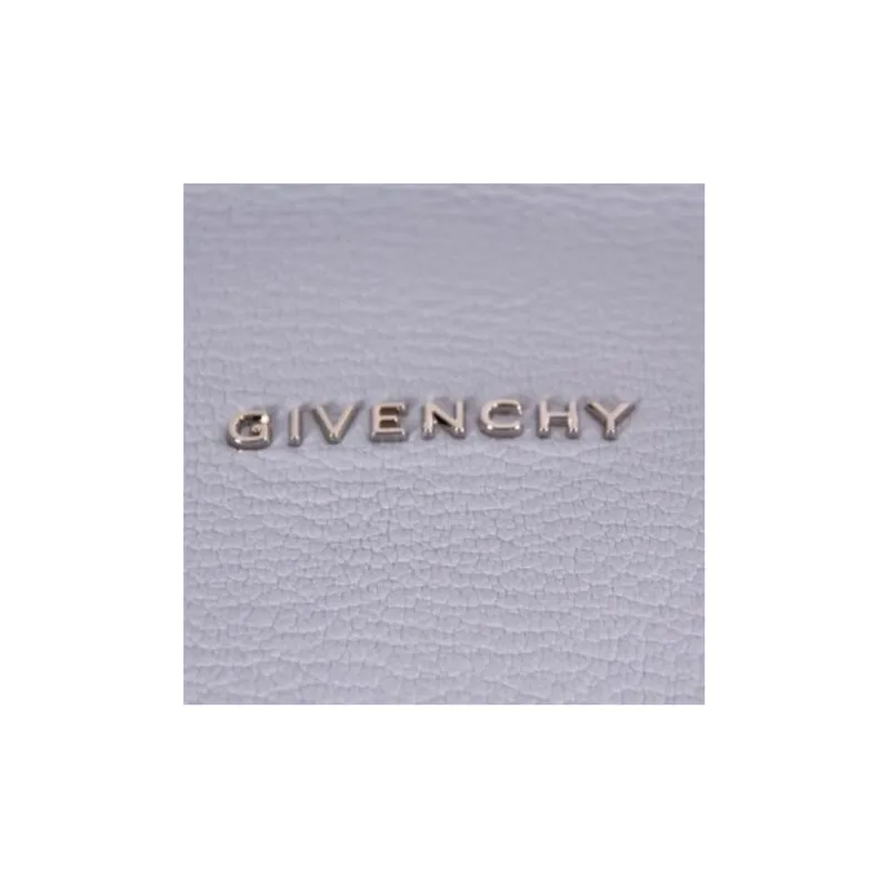 GIVENCHY Pandora Grained Leather Shoulder Bag Crossbody Bag Handbag Small Size Women's Purple-4
