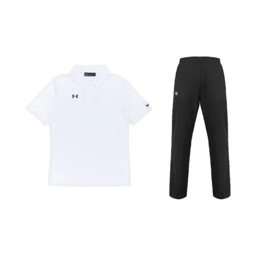 Under Armour Casual Sportswear Men Set White+Black