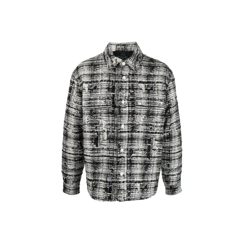 AMIRI Tweed Padded Overshirt-1