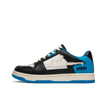 Youthloser Anti Slip Wear Resistant Low Top Skateboard Shoes Unisex Royal Blue