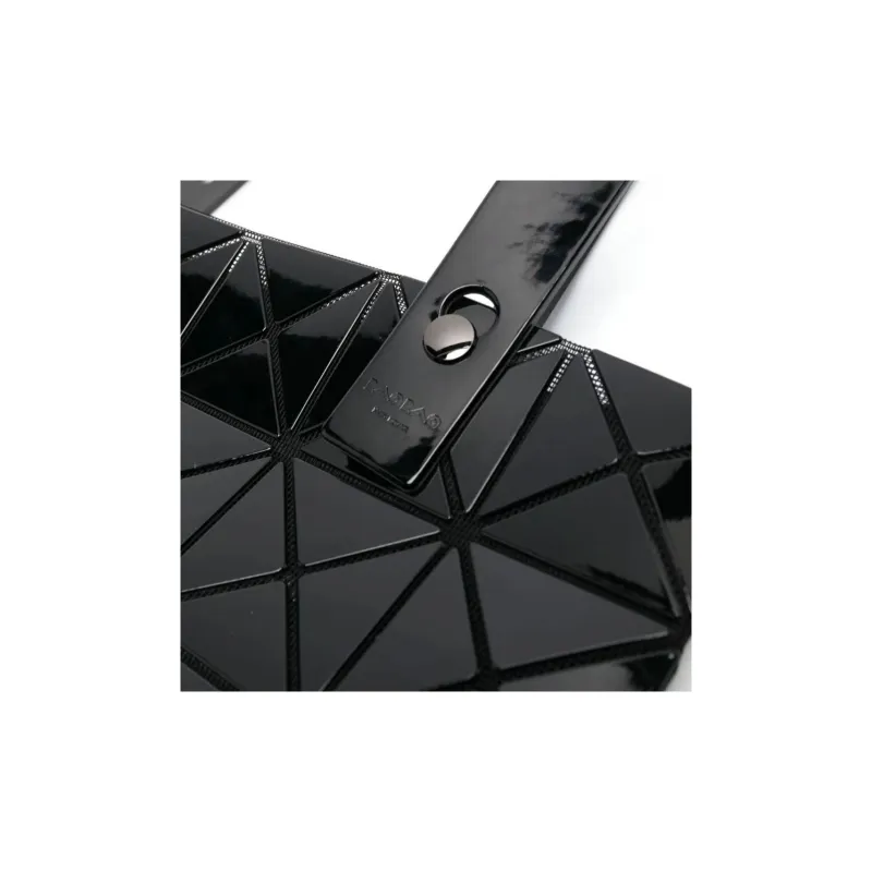 ISSEY MIYAKE Polyurethane Tote Bag Shopping Bag Handbag Women's Black-2