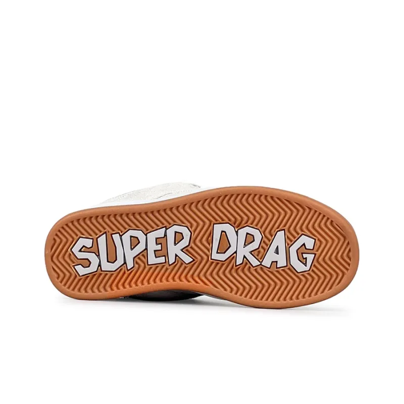 LuzaoT SUPER DRAG Puffy Shoes Low Top Skateboard Shoes Unisex Ecru-5