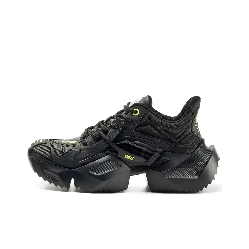 OGR Mecha Classic 2.0 Collection Low-Top Chunky Sneakers Unisex Hard Core Black-0