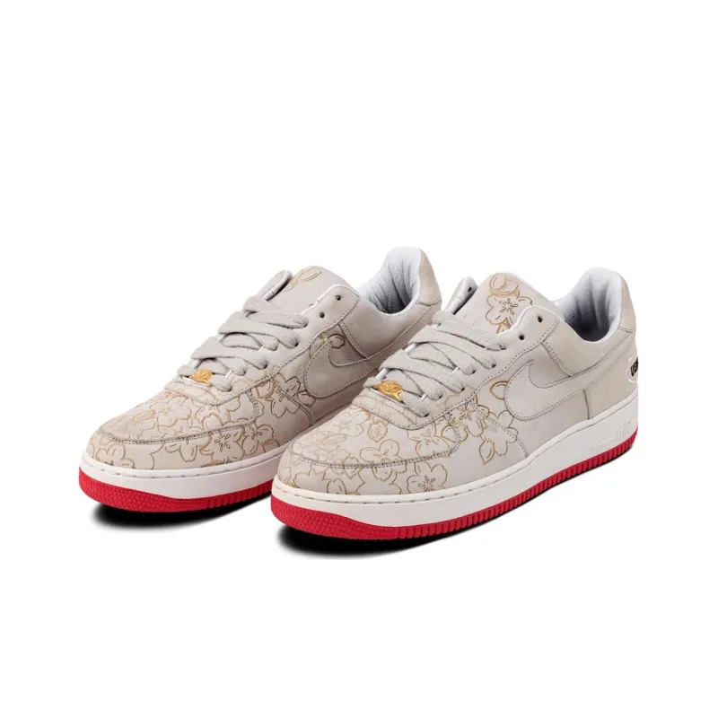 Nike Air Force 1 'Ueno Sakura' Slip Resistant Low Top Skateboard Shoes Men's Beige-1