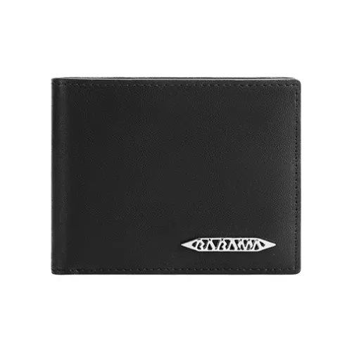 BABAMA Cow Leather Wallet Regular Unisex Black