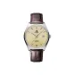 Gold Dial Leather Strap 21OR-70-ST-ST21-GDBN