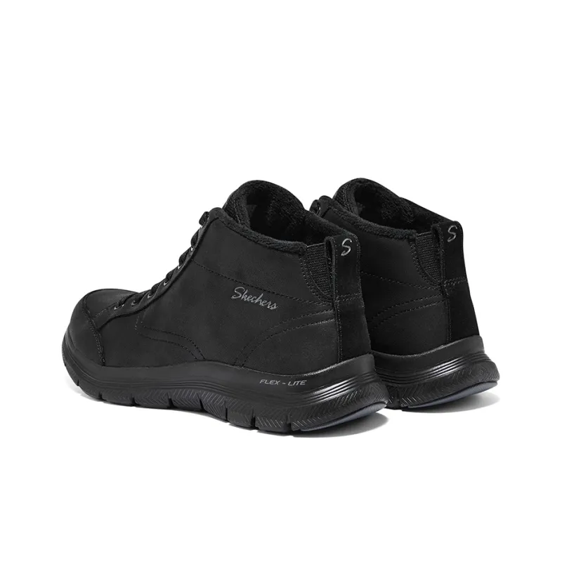Skechers Flex Appeal 4.0 Warm And Wear Resistant Crew Snow Boots Women's Black-4