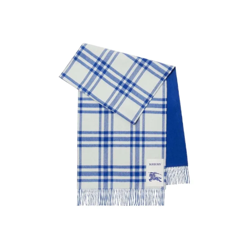 Burberry Ekd Plaid Cashmere Scarf-1