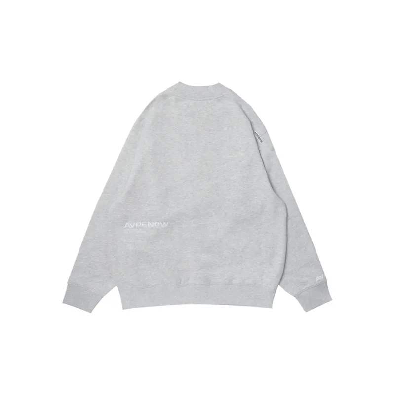 Aape By *A Bathing APE® Logo patch Mélange effect Jersey Cardigan-1