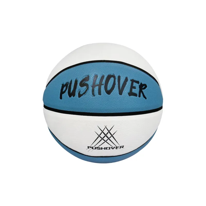 PUSHOVER PU Basketball Blue White Size 7 Training-1