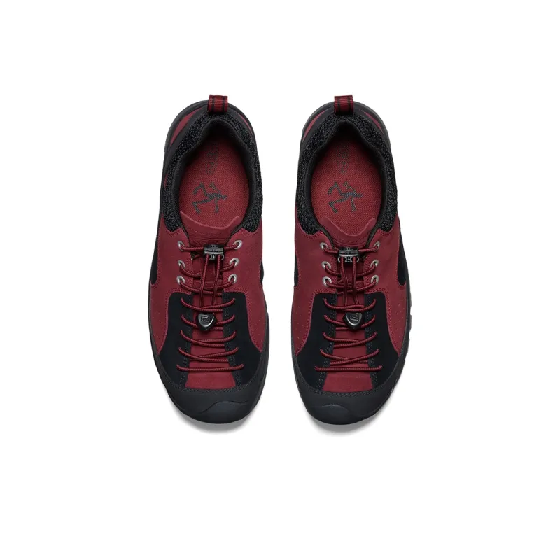 HIKING PATROL x KEEN Jasper Rocks Abrasion Resistant Low Top Hiking Shoes/Trekking Shoes Men's Burgundy-5