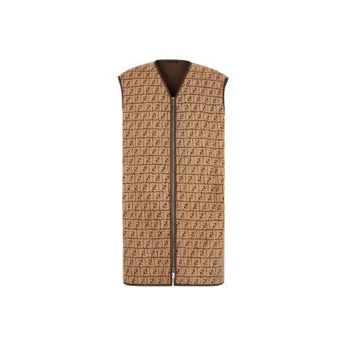 FENDI Vests Men Brown