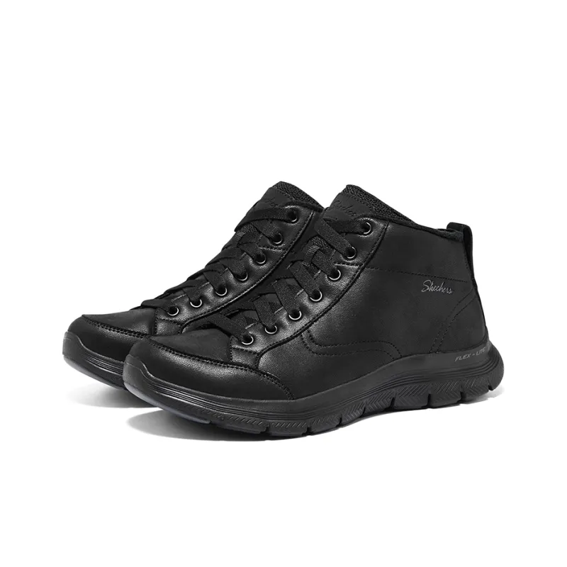 Skechers Flex Appeal 4.0 Warm And Wear Resistant Crew Snow Boots Women's Black-3