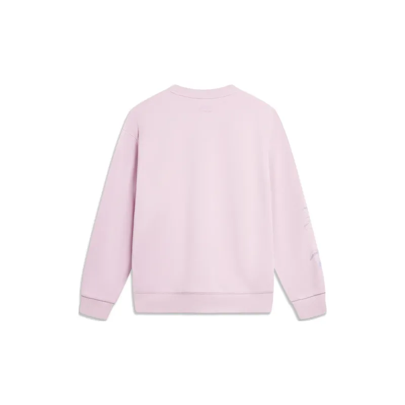 LiNing Sports Life Collection Sweatshirt Women's Dusty Pink Purple-1