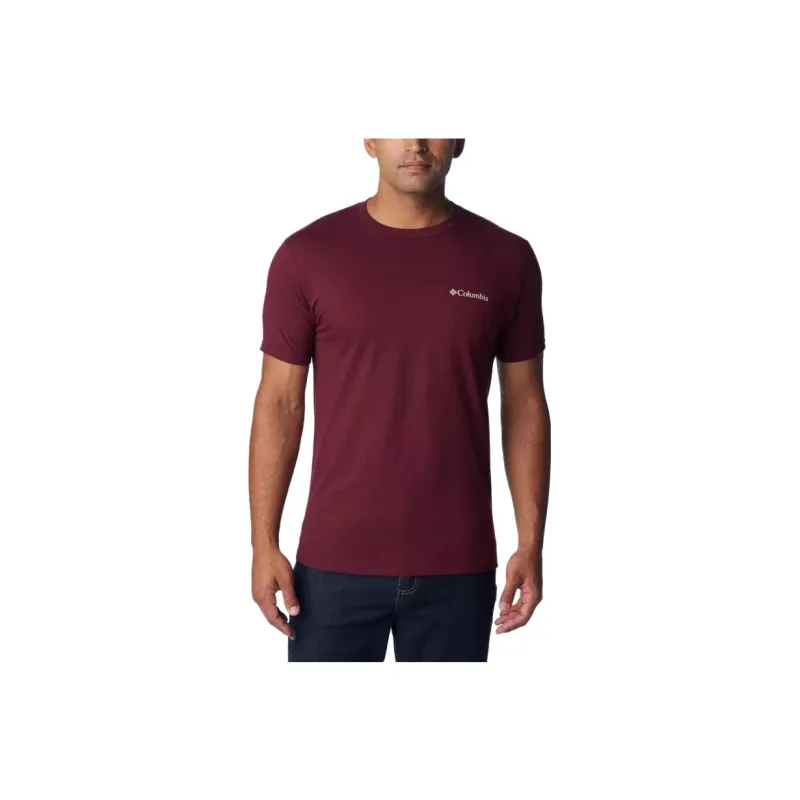 Columbia T-Shirts Men Burgundy-1