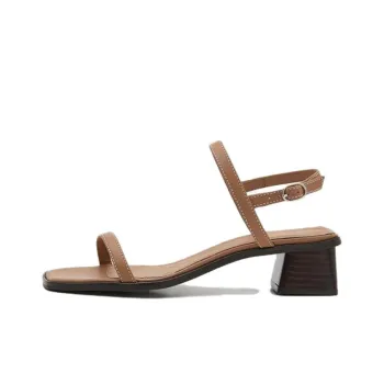FLATTERED Juno Strap Sandals 4cm Women's Brown Black