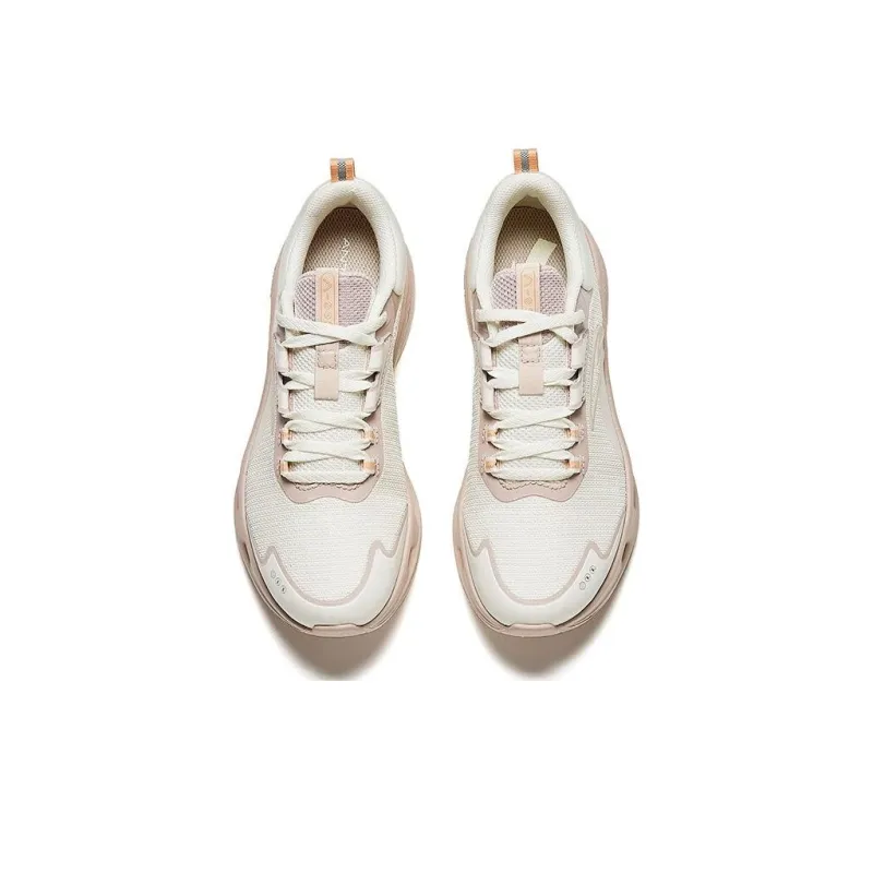 Anta Cushioning Rebound Low-Top Running Shoes Women's Ivory White Lotus Grey-2