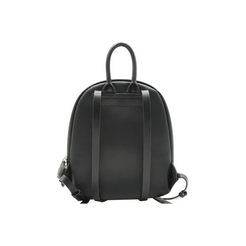 AMAZING SONG Cow Leather Backpack Regular Women's Macadamia/Elegant Black/Cream White-4