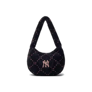 MLB New York Yankees Polyester Shoulder Bag Women's Black
