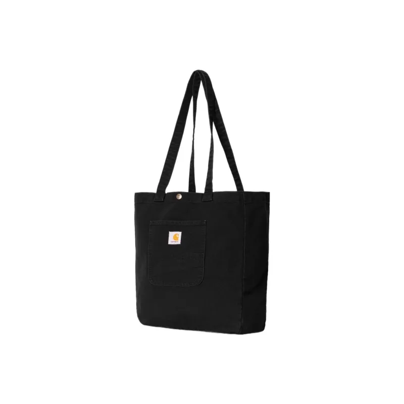 Carhartt WIP Canvas With Cotton Canvas Bag, One Shoulder Handbag Regular Unisex Black-1