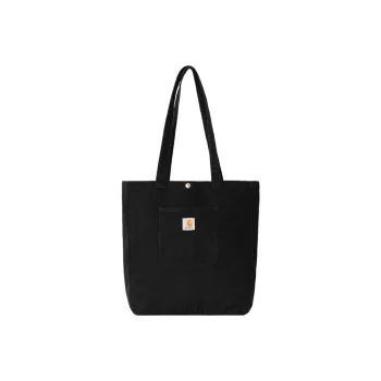 Carhartt WIP Canvas With Cotton Canvas Bag, One Shoulder Handbag Regular Unisex Black