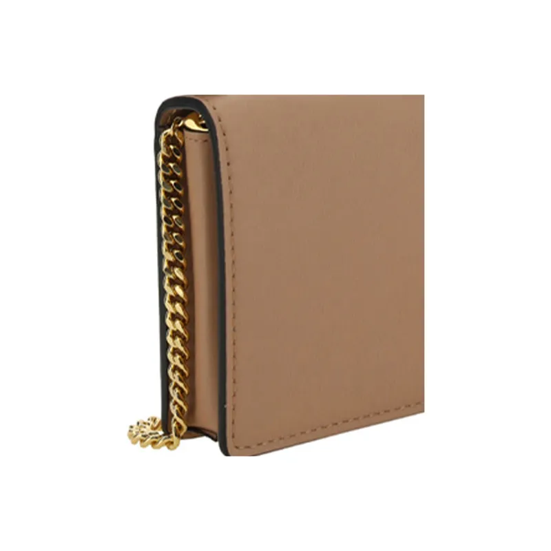 Valentino GARAVANI Calfskin Shoulder Bag Crossbody Bag Wallet Women's Cinnamon Pink-4