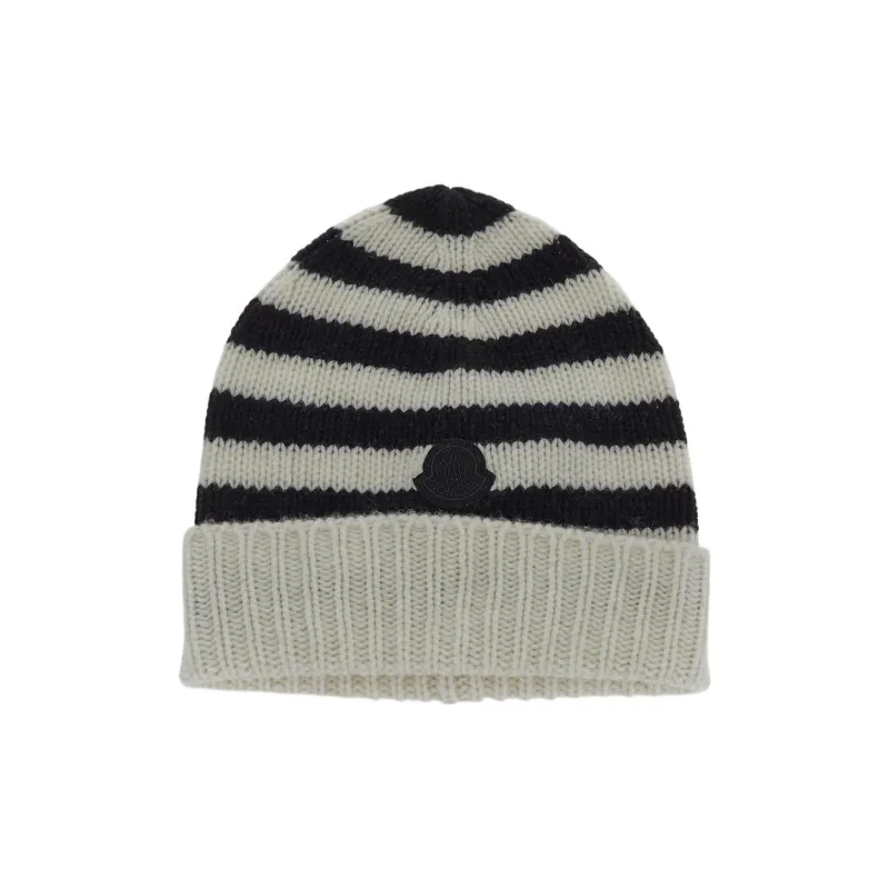Moncler Striped Knit Beanie-0
