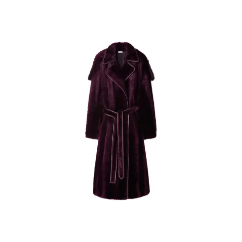 Burberry Trench Coats Women's Purple