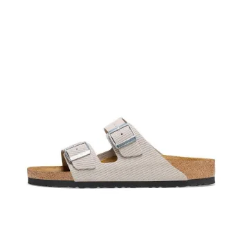Birkenstock Arizona Embossed Corduroy Suede Stone Coin