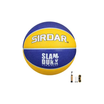 SIRDAR PU Basketball Blue Yellow Size 7 Training Unisex