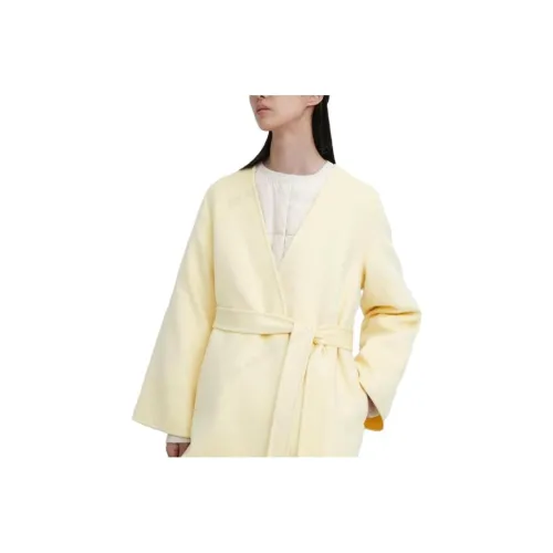 UNIQLO X Clare Waight Keller Co-branded Collection Coats Women's Apricot Yellow