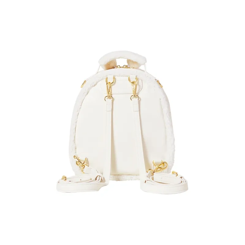Miffy Plush Patchwork Backpack Medium Size Women's Brown/Ecru-10
