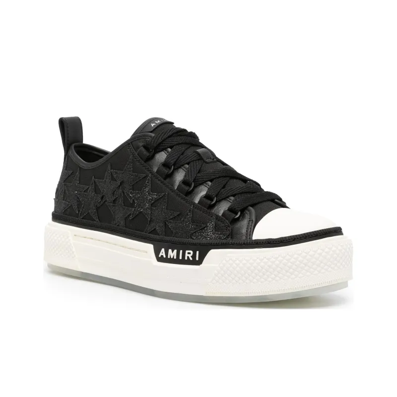 AMIRI Stars Court Low 'Black Glitter'-1