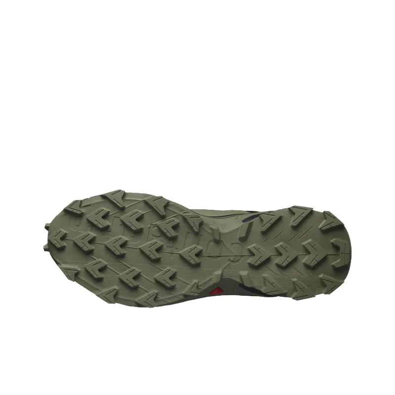 SALOMON Supercross 4 Wear-Resistant Low-Top Running Shoes Men's Green-4