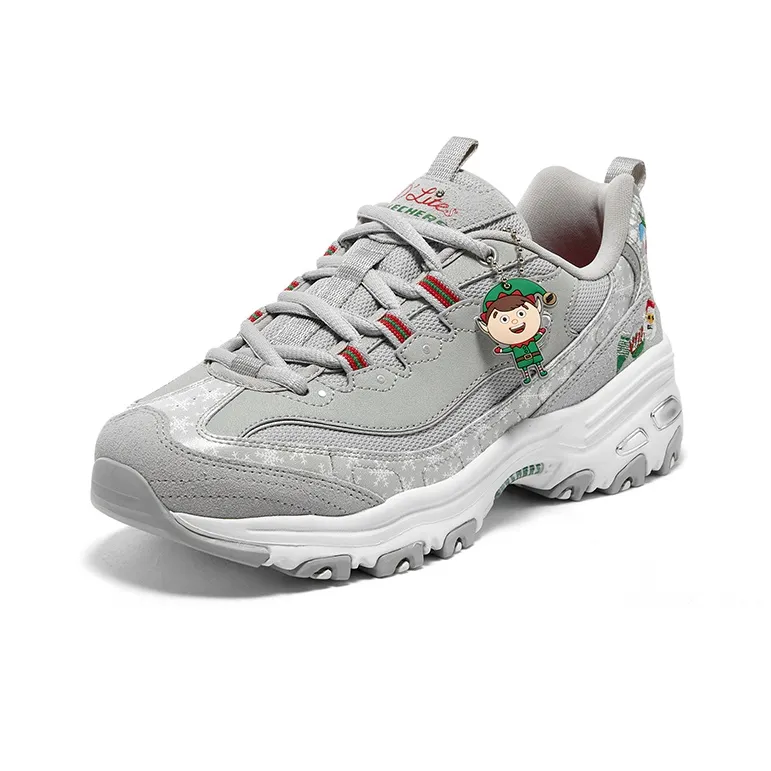 Skechers D'Lites 1.0 'Christmas Edition Grey Multicolor' Women's-2