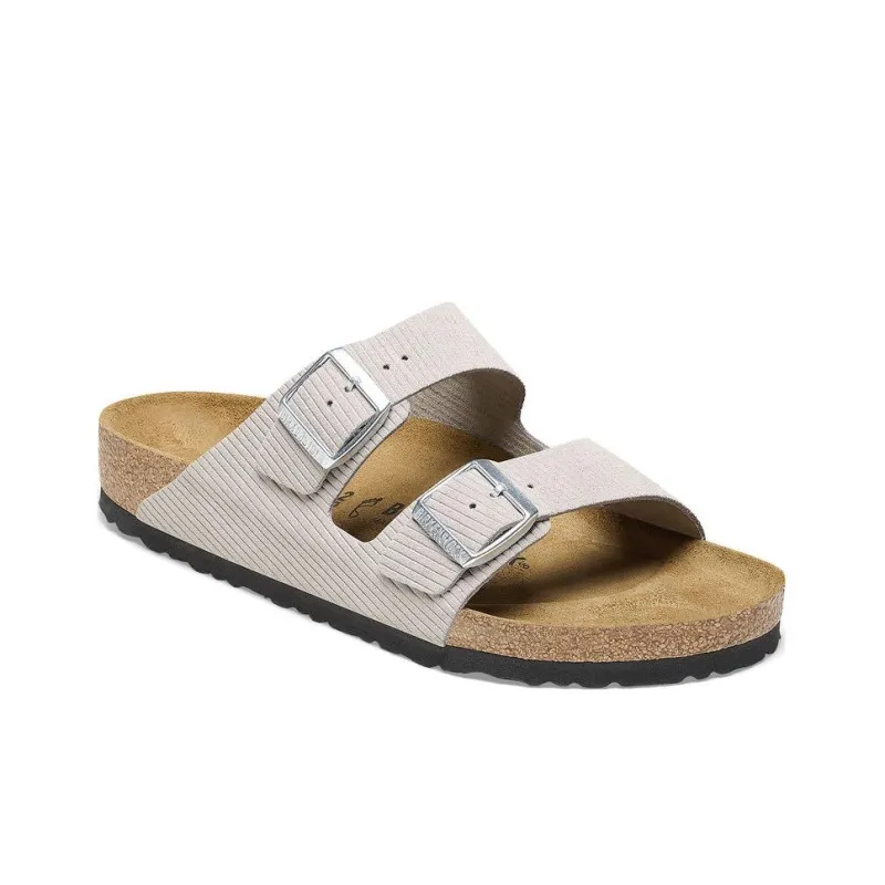 Birkenstock Arizona Embossed Corduroy Suede Stone Coin-1