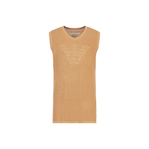 EMPORIO ARMANI Tank Tops Men Yellow