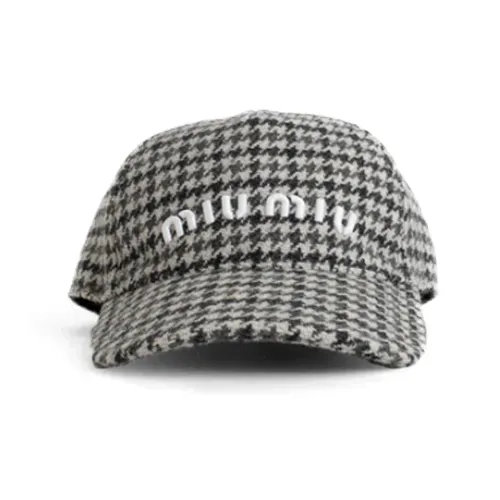 MIU MIU Baseball Caps Women's Gray