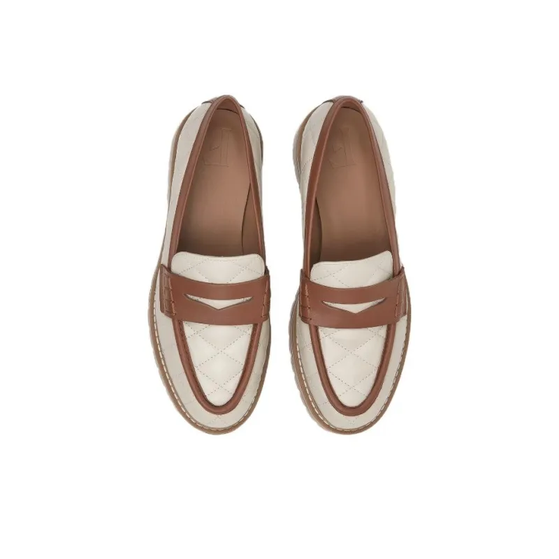 FLATTERED Loafers 5cm Women's White Brown-3