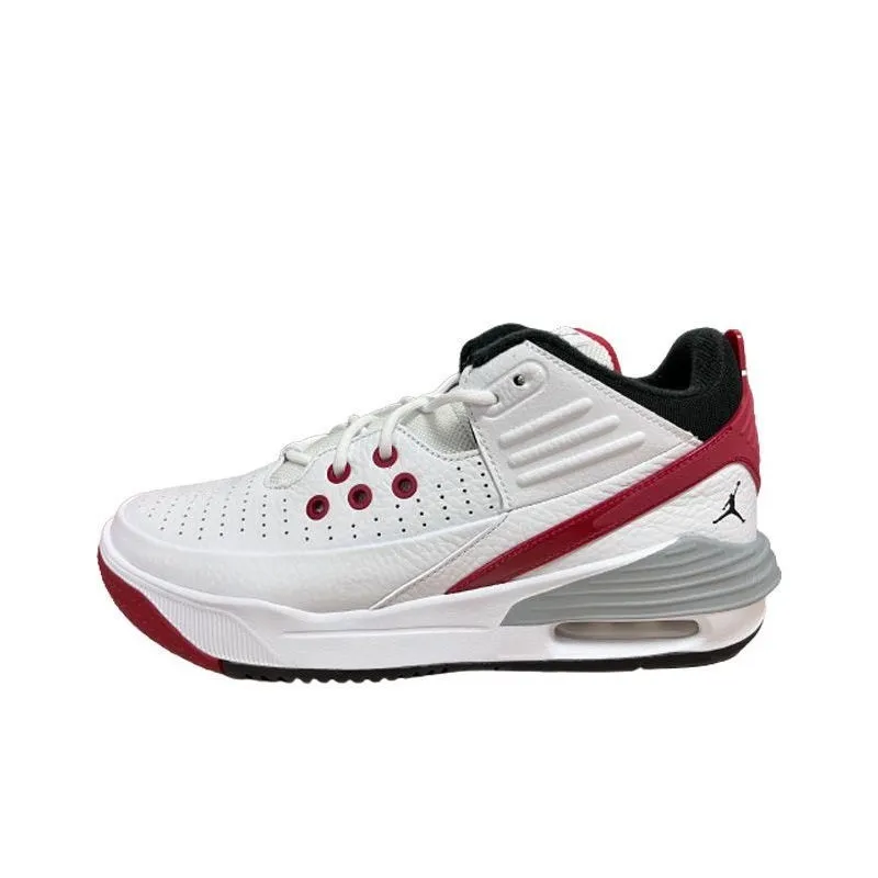 Jordan Max Aura 5 White Varsity Red-0