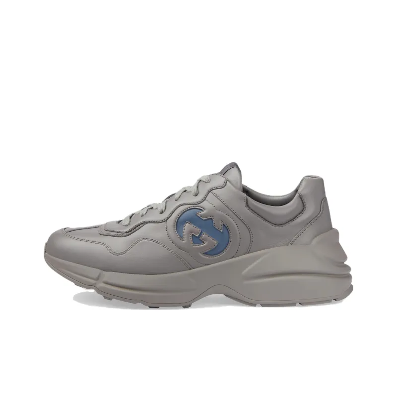 GUCCI Rhyton 'Interlocking G Dusty Grey Aqua Blue'-0