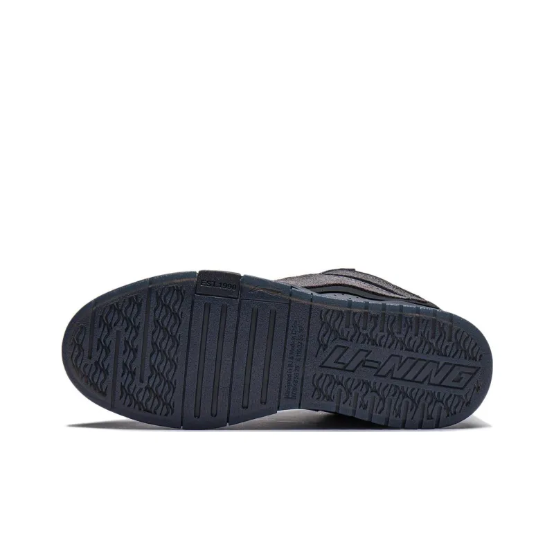PLEASURES x LiNing Wear resistant And Lightweight Low Top Skateboard Shoes Women's Black-6