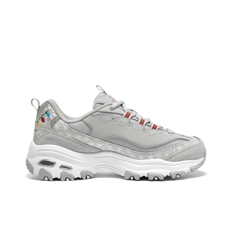 Skechers D'Lites 1.0 'Christmas Edition Grey Multicolor' Women's-1